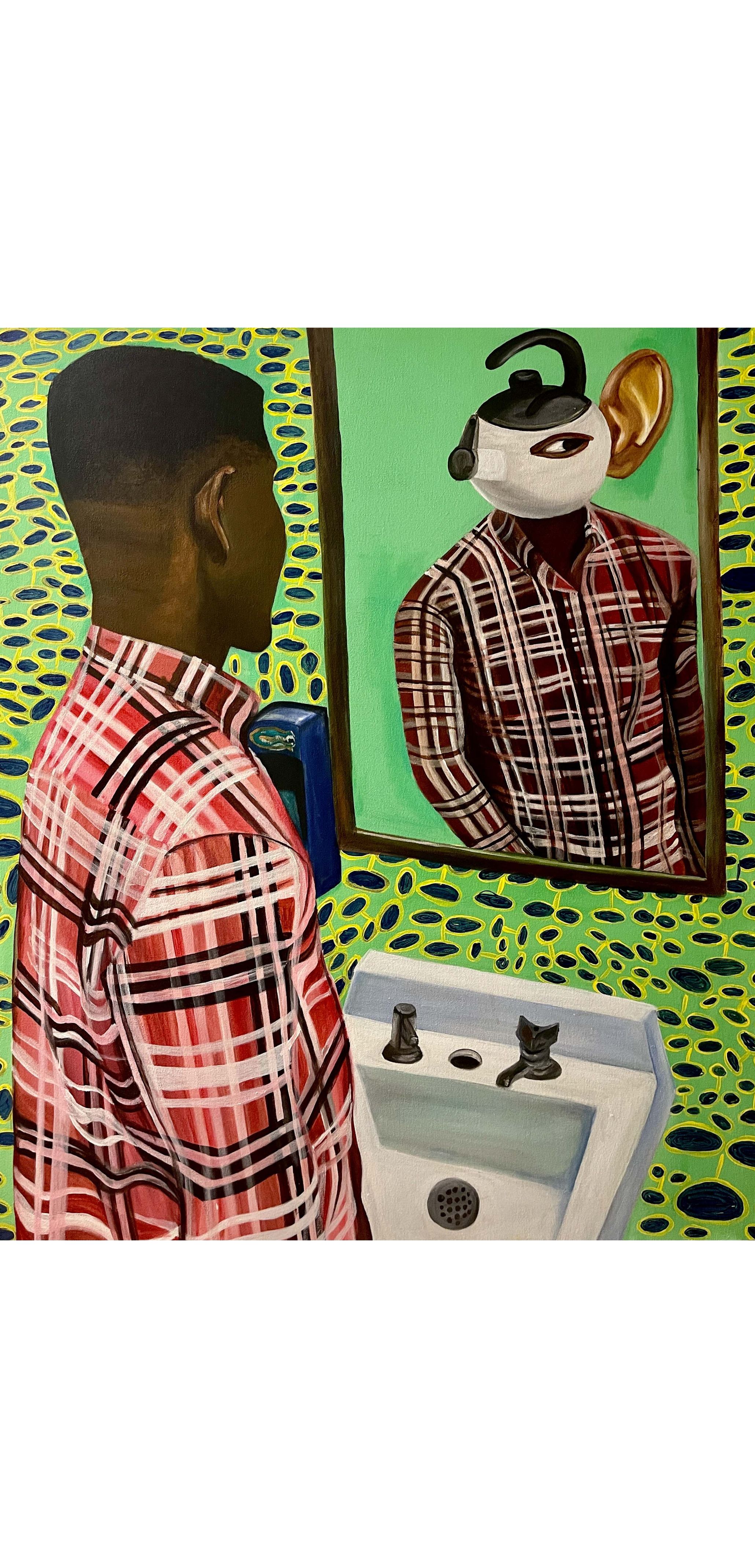 Person in the mirror